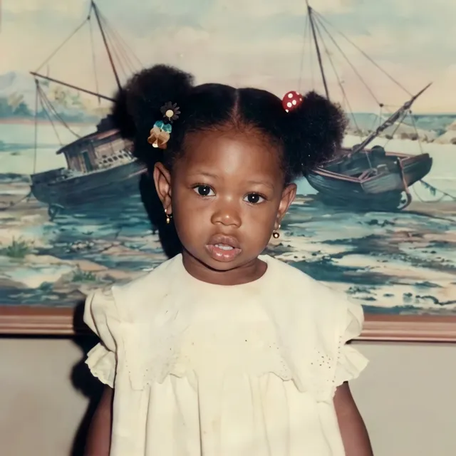 Ehime Eigbe as a child